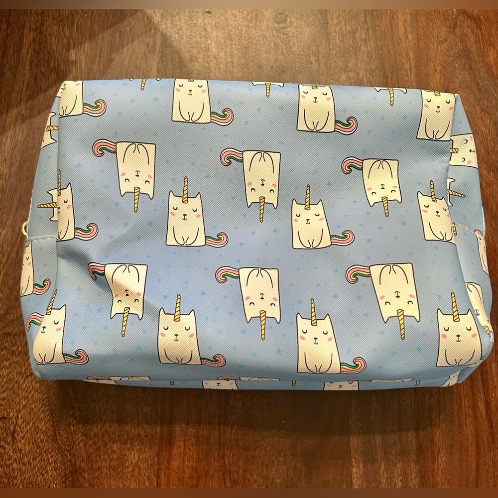 Rainbow Cat Unicorn Cosmetic Bag